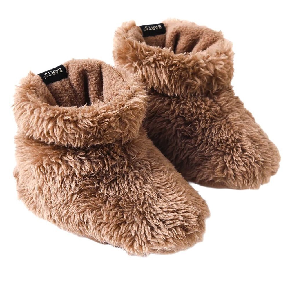 BARTS Baby Bear Fuzzy Fur Fleece Winter Booties